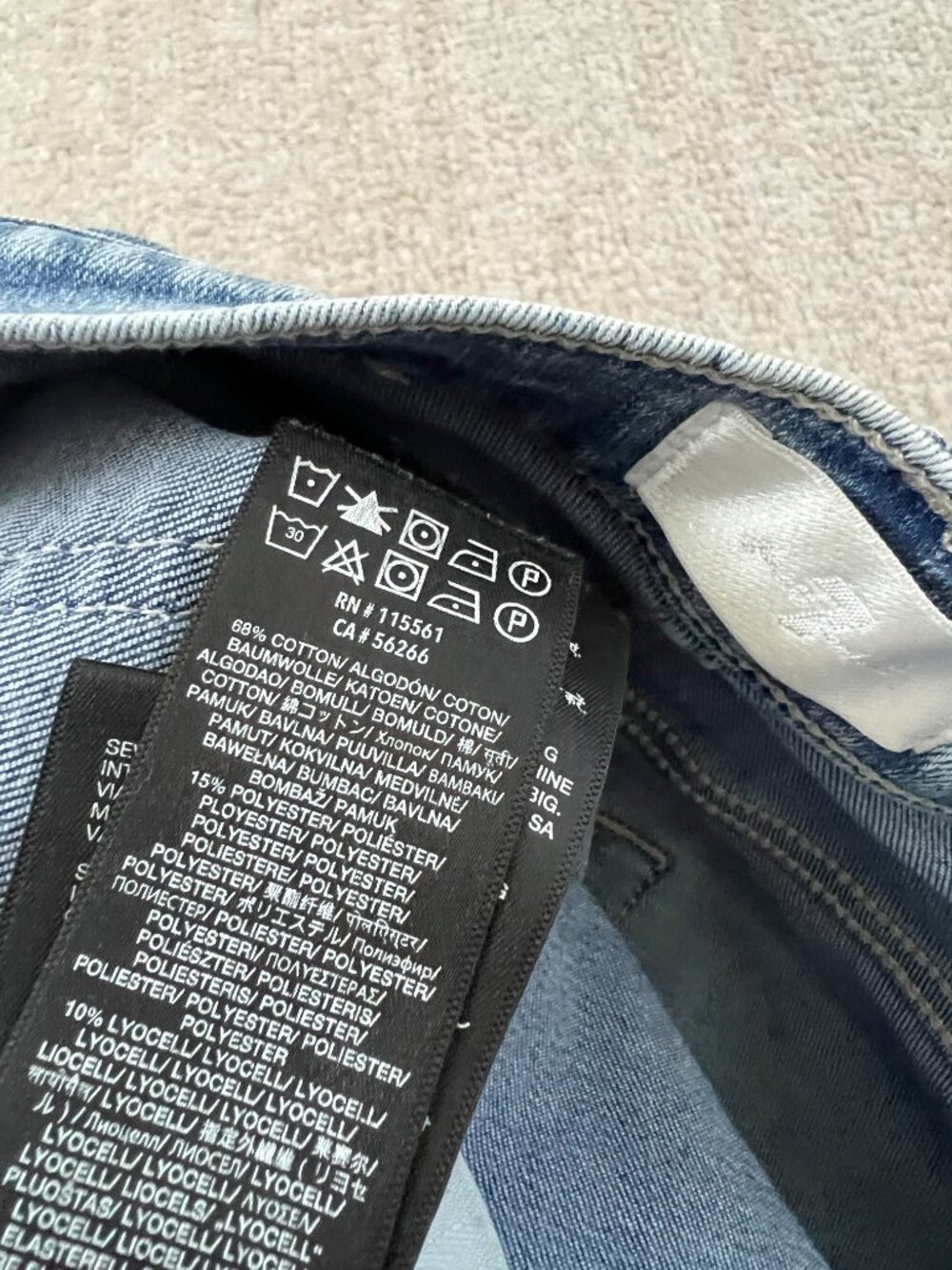 7 For All Mankind Cropped Alexa Blue Jeans 28 - Picture 12 of 12